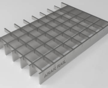 گریتینگ تسمه در نیم تسمه ساده تولید شده به روش پرسی